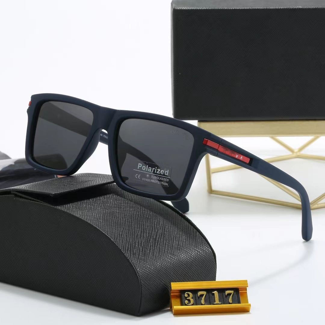 2024New Square Frame Retro Business Men's Polarized Sunglasses Hot Trend Outdoor Driving Sunglasses