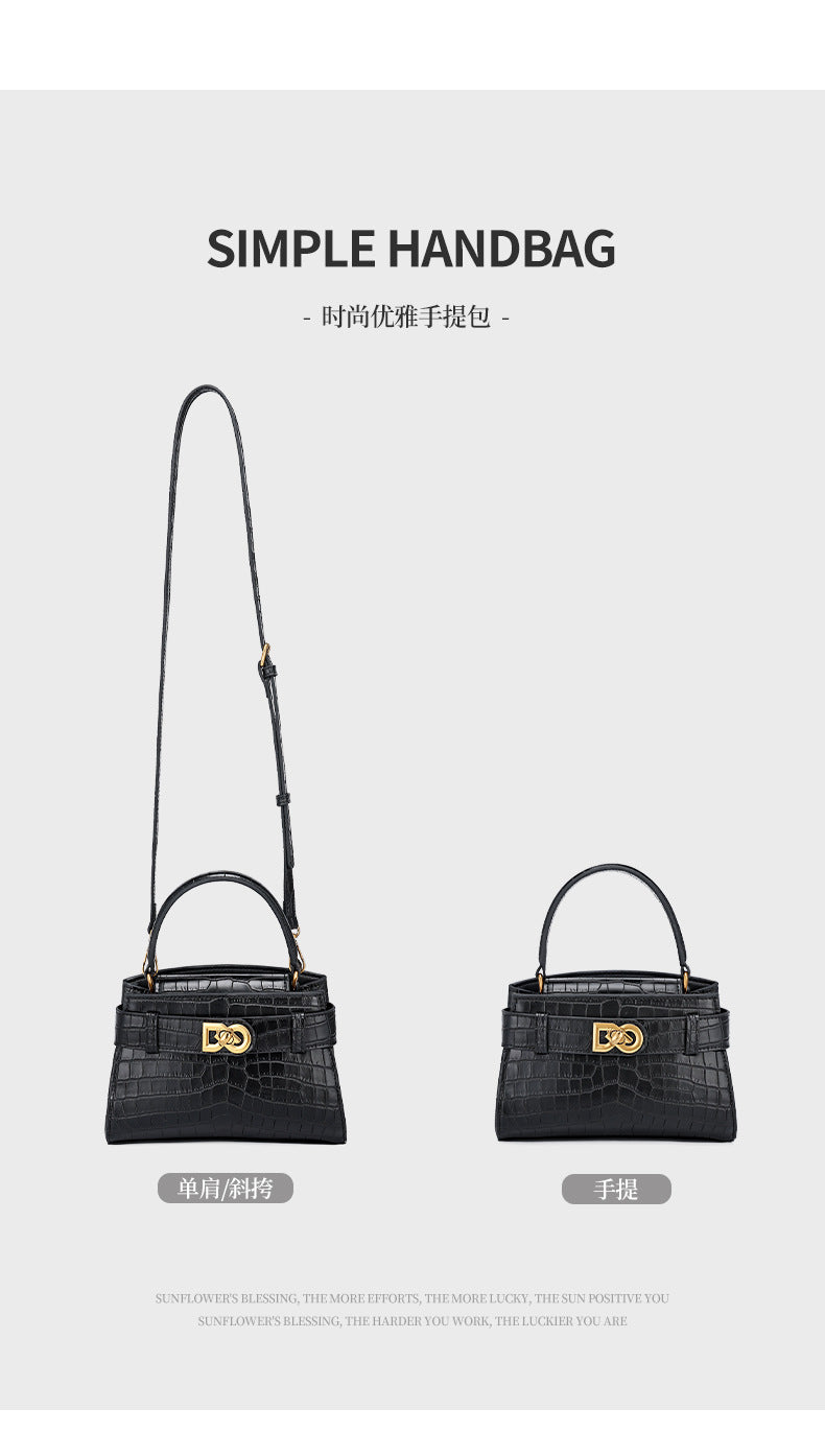 Fashionable Texture Trend2025European and American New Style Small Square Bag Niche Design Casual Chic Women's Single Shoulder Crossbody Bag