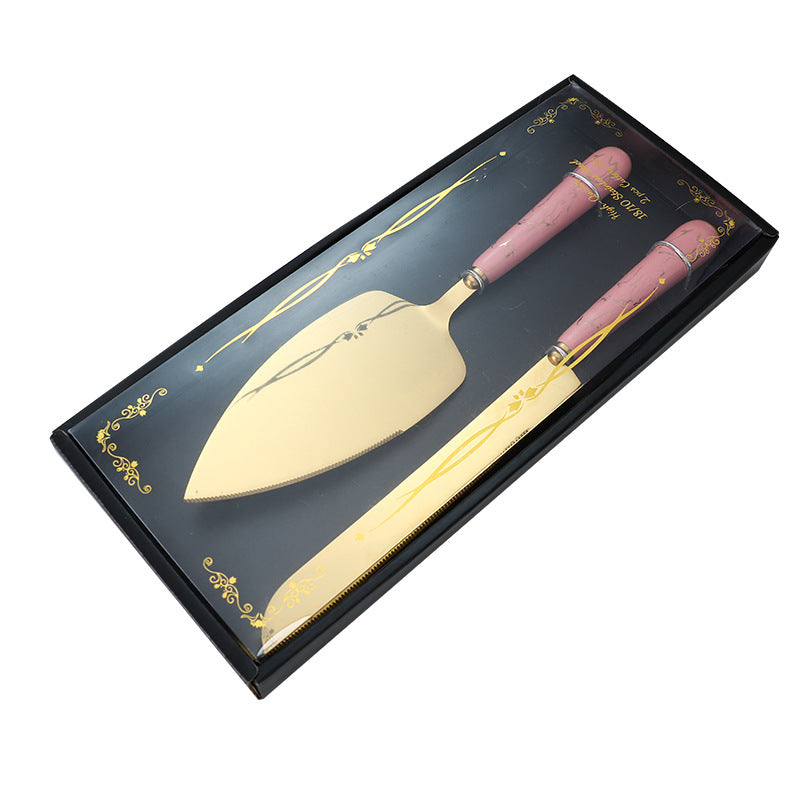 Ceramic Handle Stainless Steel Knife and Spatula Gift Set Creative Baking Tools Cheese Knife Butter Knife Cake Spatula Pizza Spatula