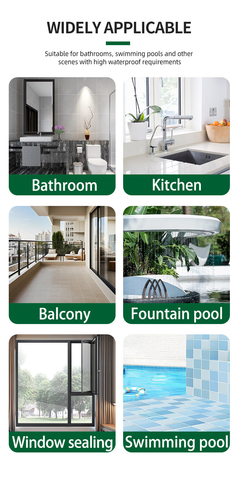 Two-Component Polyurea Transparent Waterproof Adhesive Coating for Bathroom, Exterior Walls, Roofs, Leak-Proof Waterproof Agent, Waterproof Coating, Rainproof