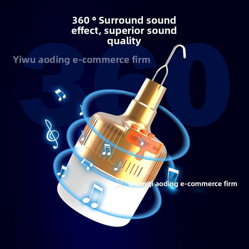 2022New Outdoor Tent Light Bluetooth Speaker Camping Light Camping Light Mobile Phone Emergency Charging Home Lighting