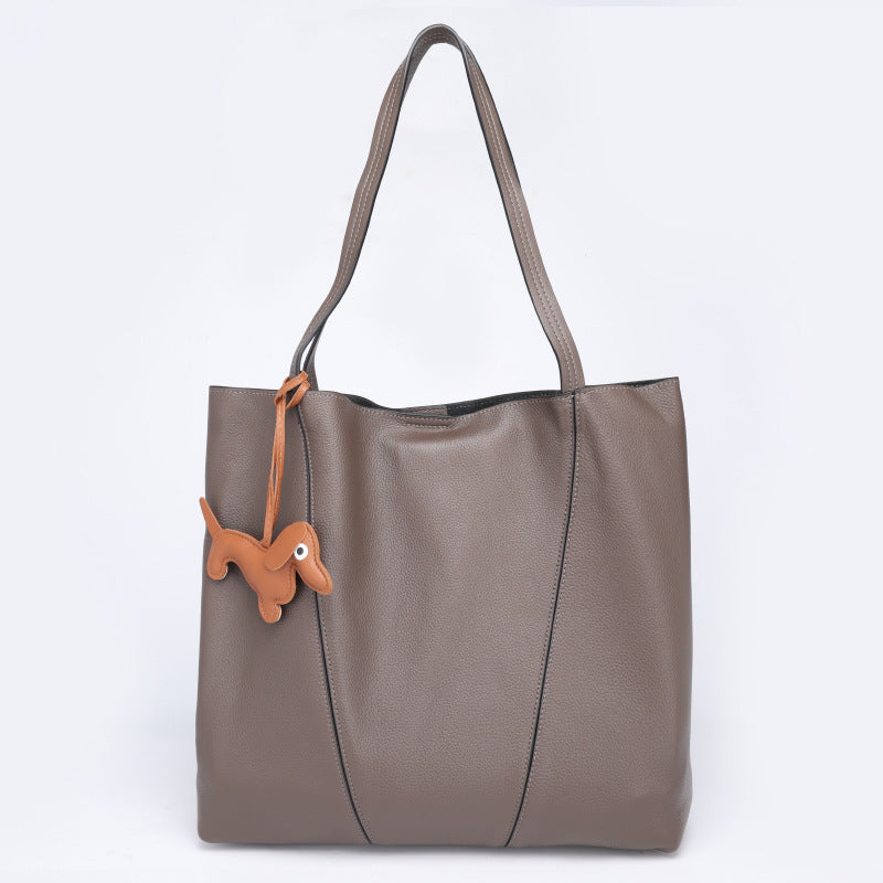 Lazy Style Tote Bag Large Capacity Underarm Shoulder Bag Casual Versatile Letter Bag
