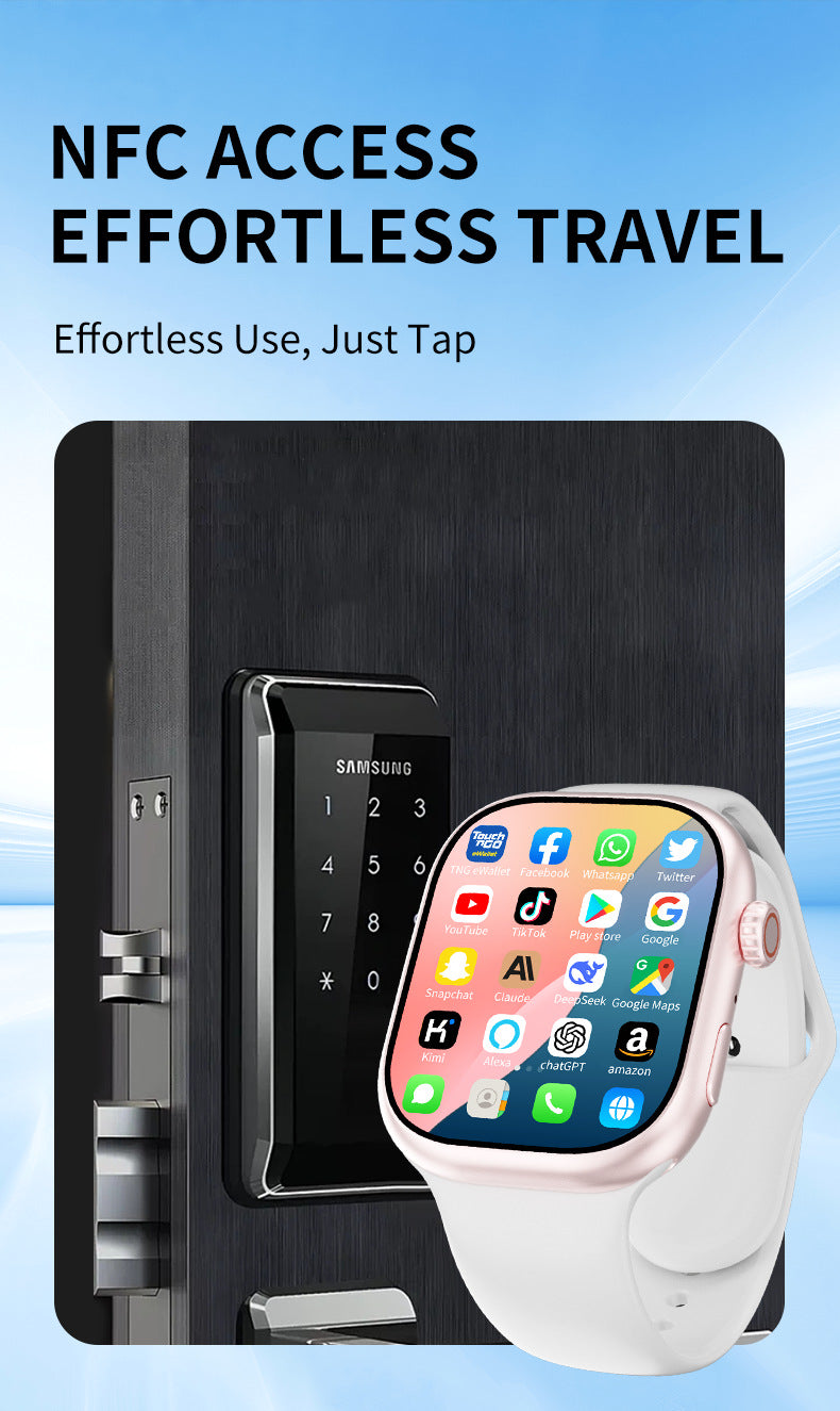 M16Smart Watch5G Plug-in Card Full Netcom Google Store APP Download S10 Max Honeycomb Panel Video Call