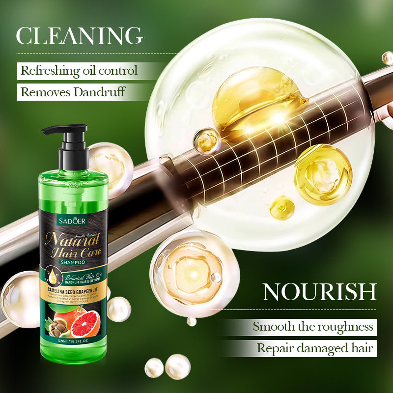 Camellia Seed Anti-Dandruff Shampoo SADOER Grapefruit Smooth Nourishing Shampoo Cross-Border Wholesale