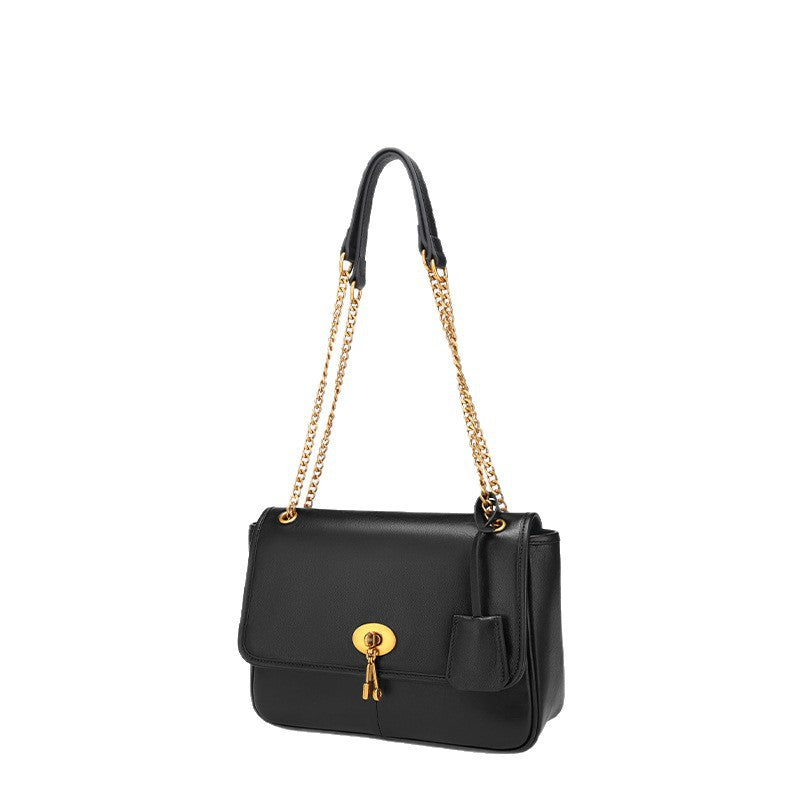 Vintage Casual Fashion High-End Single Shoulder Bag New Melad Chain Bag Autumn Winter Simple Commuter Crossbody Women's Bag