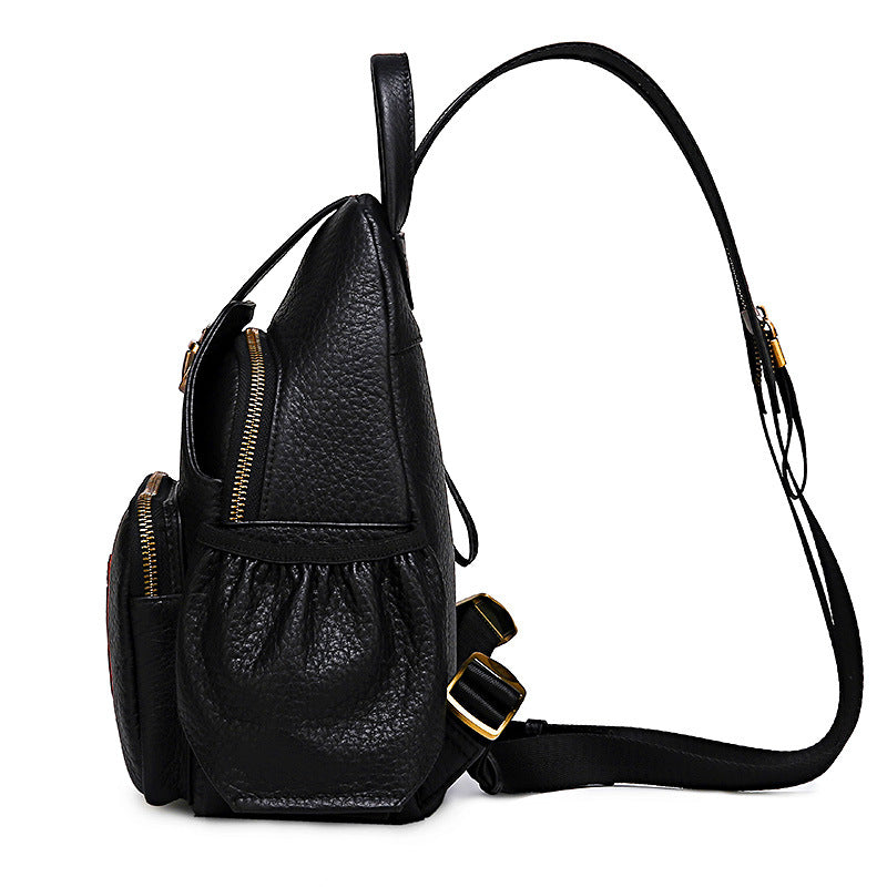 Women's Bag Summer New Trendy Fashion Playful Bear Backpack Retro Personality Simple Large Capacity Backpack