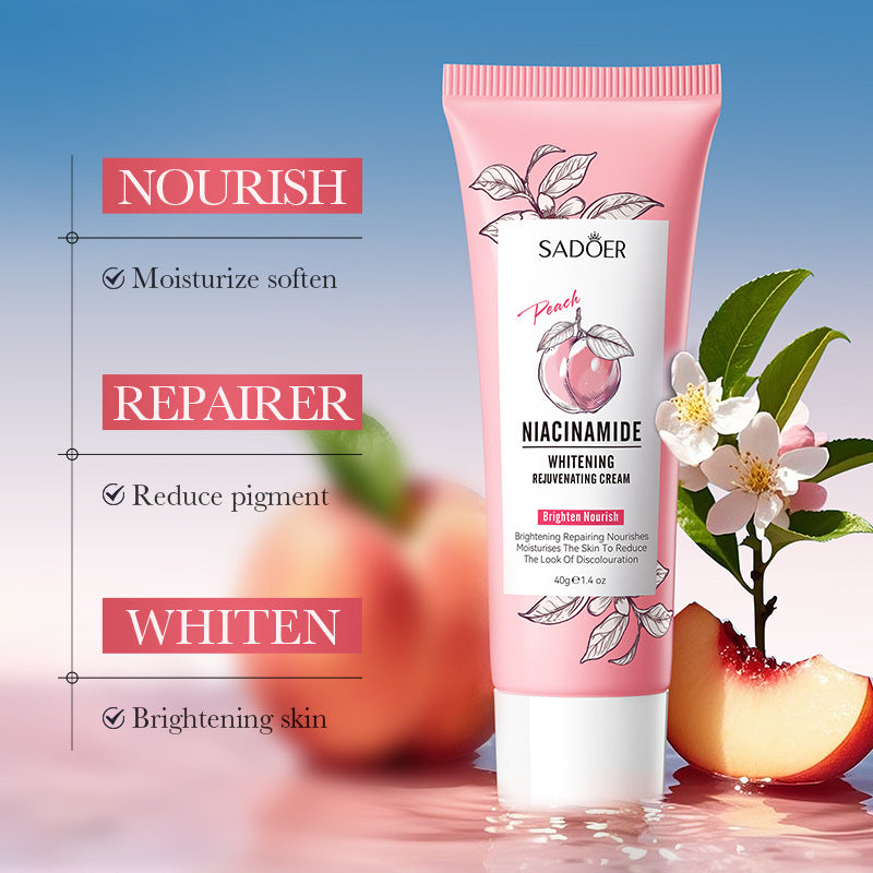 Peach Niacinamide Whitening and Rejuvenating Cream SADOER Moisturizing Body Lotion  Wholesale