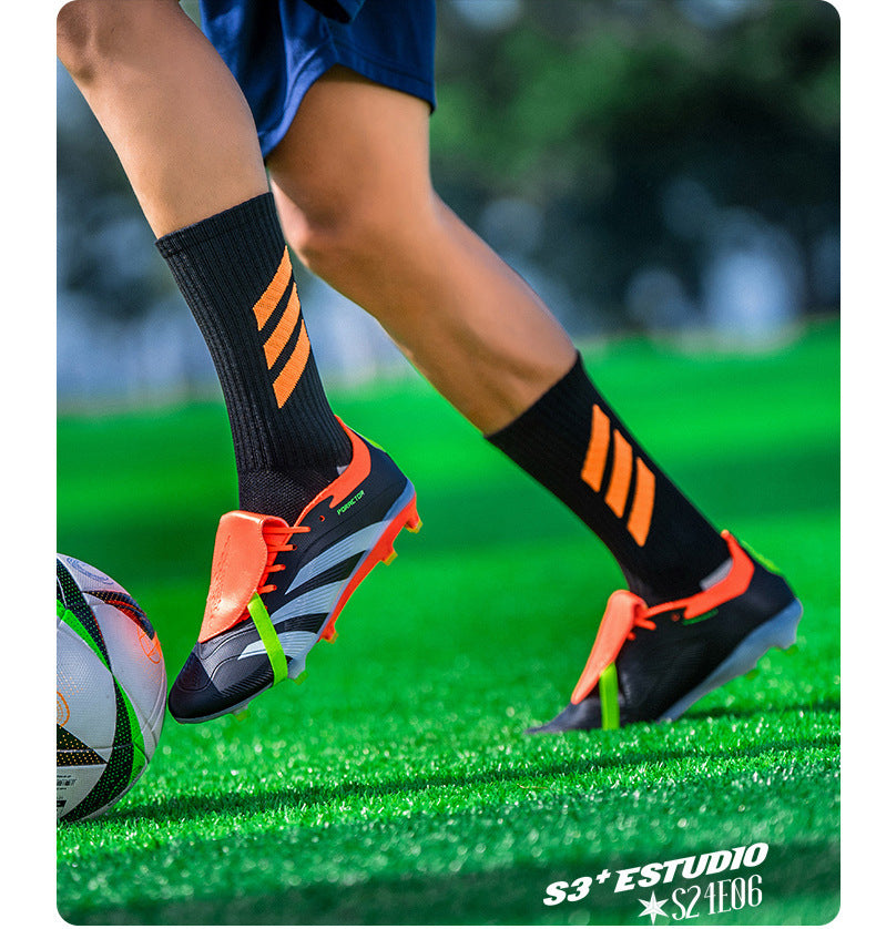 World Cup Football Shoes Men's New Style Grassland Competition AG Spike TF Broken Nails Adult Youth Student Sports Training