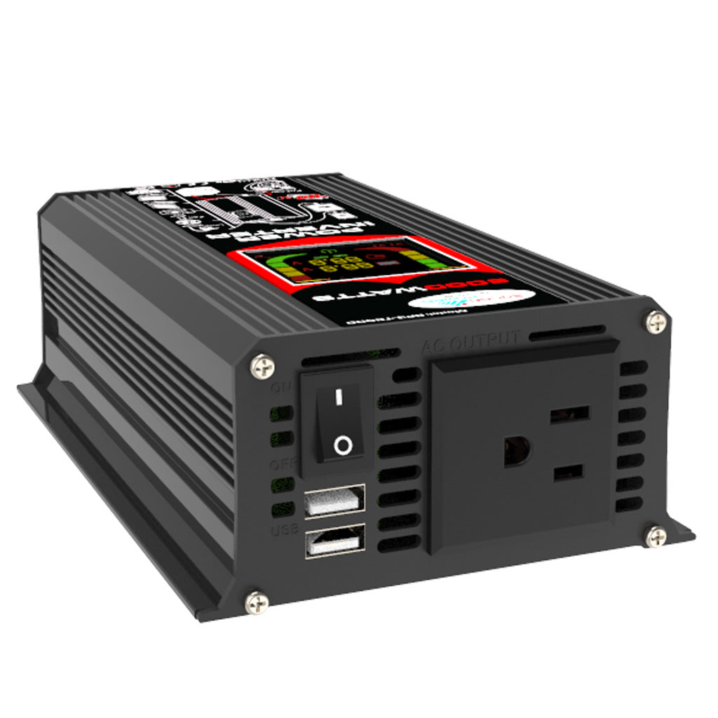 Export Car Inverter500W 12V Turn110V 220V Smart Display car inverter