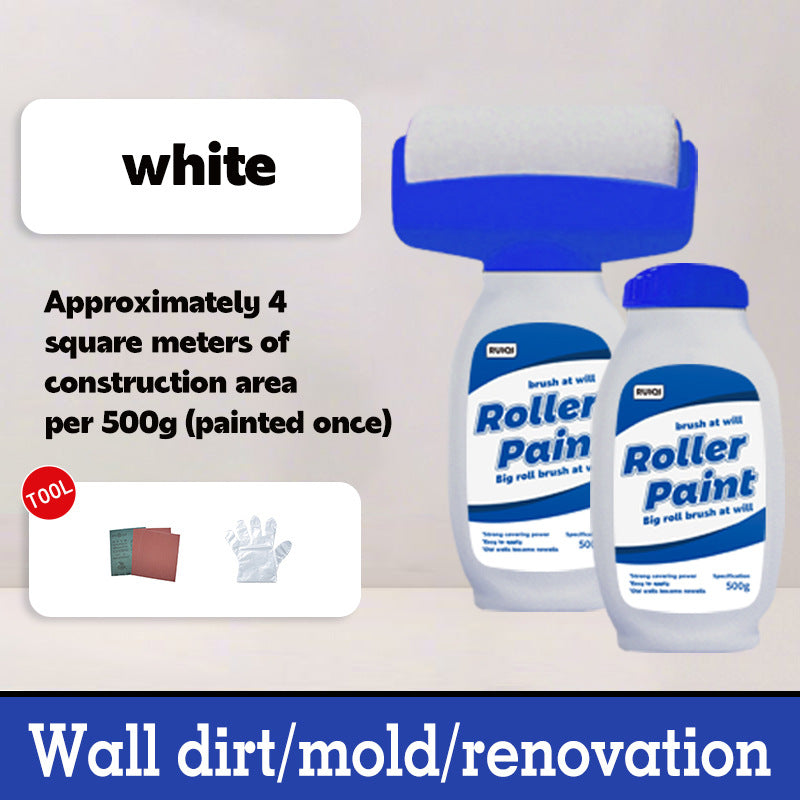 Custom Label Large Roller Latex Paint Wall Stain Covering Repair Water-Based Odorless Paint Home Interior Wall Self-Painting