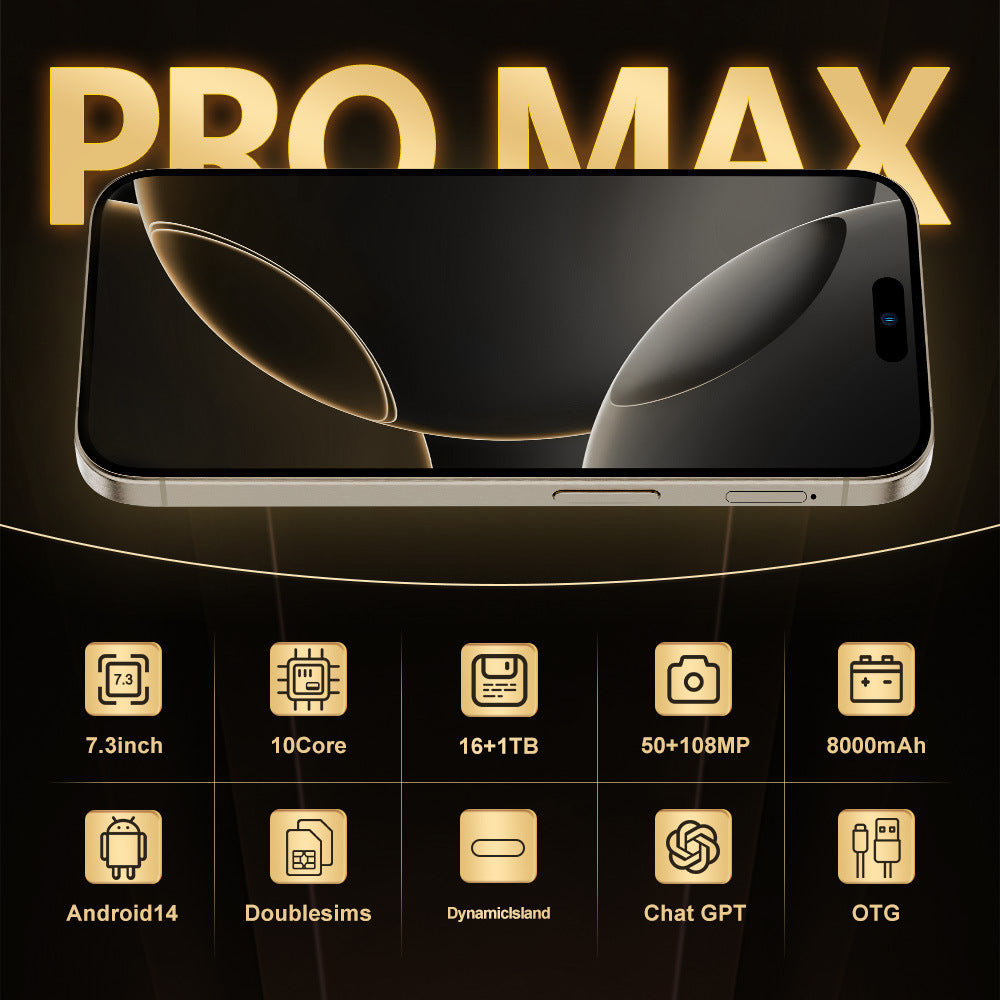2025i16 ProMax Original Android Smartphone16+1T Shopee E-commerce