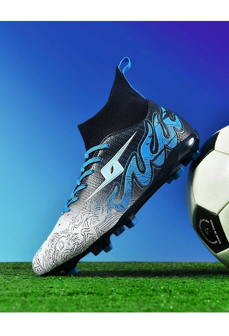 CICERO High quality professional football shoes for men and women FG Long Spike Anti-Slip Wear-Resistant Youth Practical Competition Training Shoes