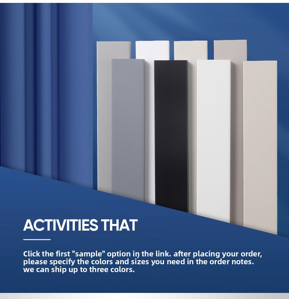 High-end ENF Taun skirting board in white and black, wooden skirting board, solid wood flat panel, ultra-narrow solid wood skirting board