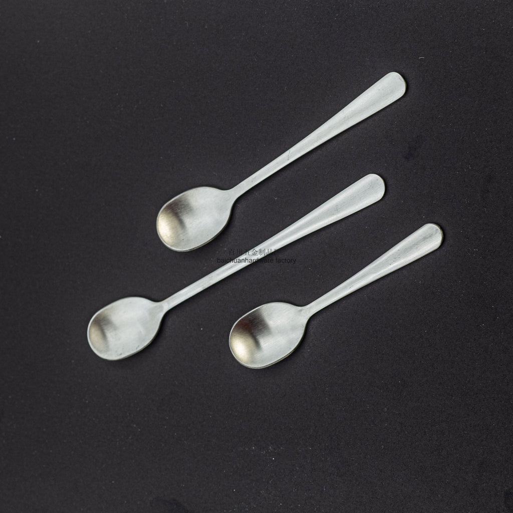 Manufacturer Extra Small Spoon Stainless Steel Coffee Spoon Creative Spoon Small Round Spoon Mini Extra Small Spoon8CM Seasoning Spoon