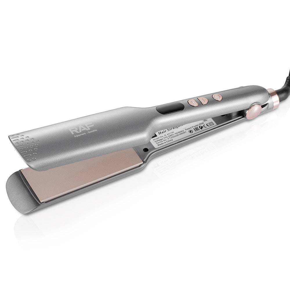 RAF EU Standard Hair Straightener Curler Negative Ion Hair Straightener Home Use Volumizing Hair Root Straightening Iron