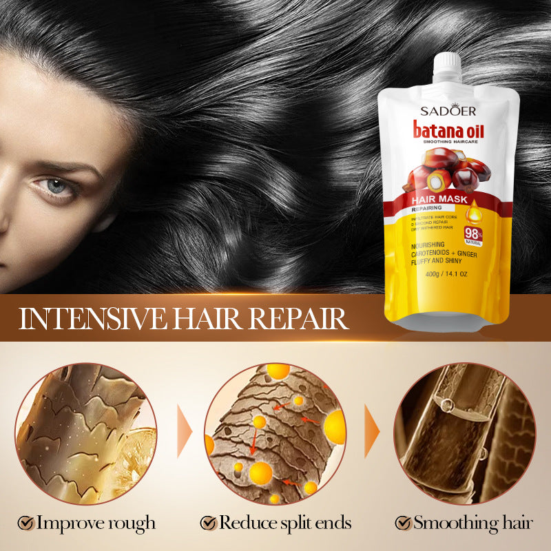 Batahana Nourishing Hair Mask SADOER Soothing and Moisturizing Conditioner Sachet Cross-Border Wholesale
