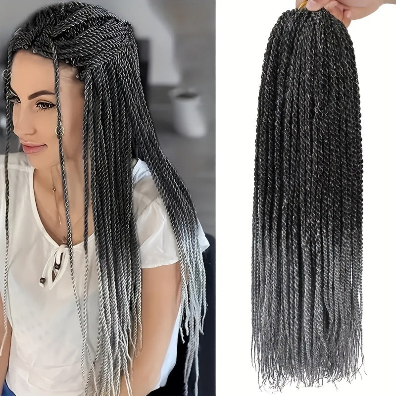 TEMU Hot Selling Export Wig Two Strands Fine Synthetic Wig Two detailed distinction