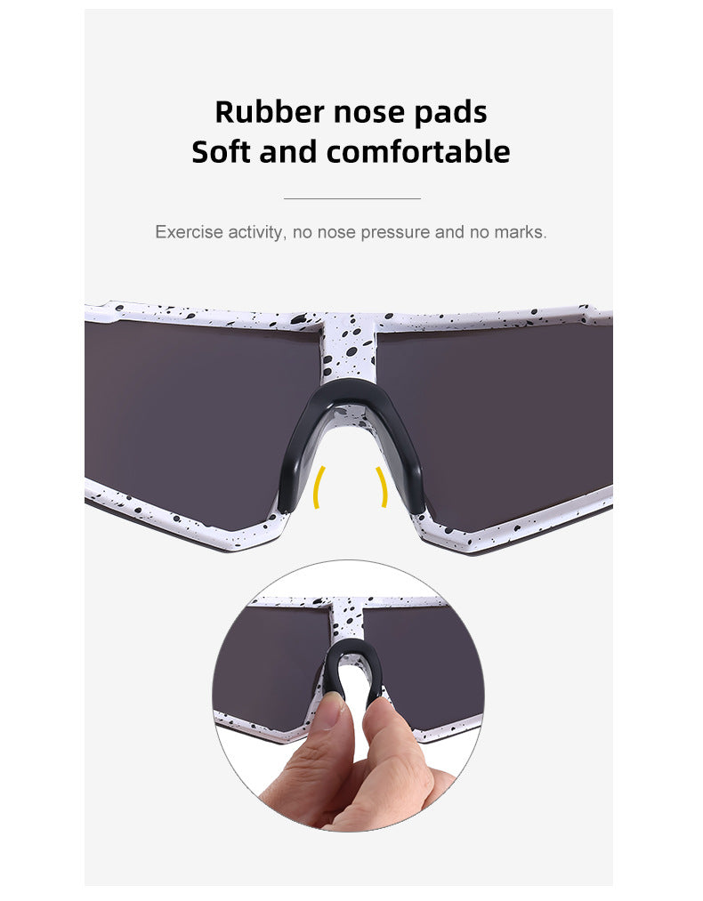 Cycling Goggles Colorful Outdoor Women's European and American One-piece Sunglasses Windproof Skiing Sports Sunscreen Sunglasses Men