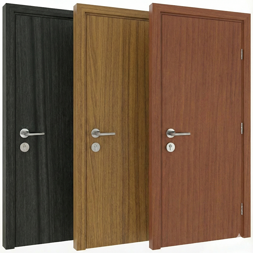China Fire Doors Supplier Custom Hotel Room Wood Door Fireproof Smokeproof HPL Wooden Fire Resistant Doors for Hotel Project