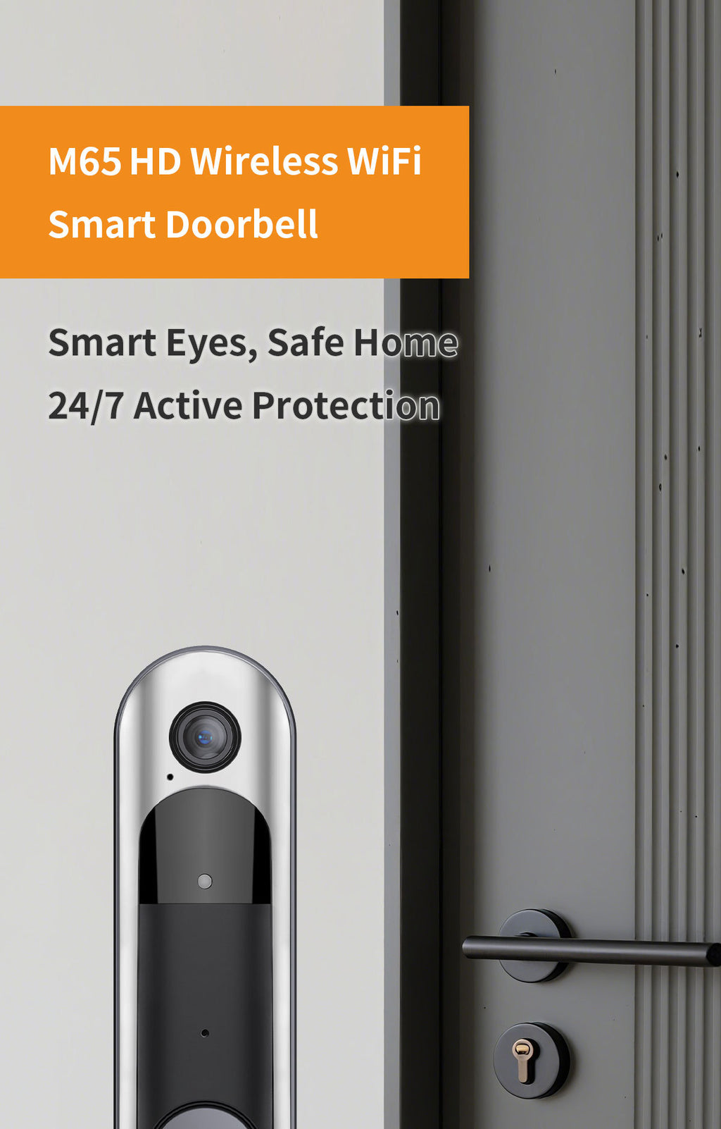 Low Power Consumption Wireless Visual Smart Doorbell Voice Intercom Home Alarm wifi Mobile Remote Electronic Cat Eye