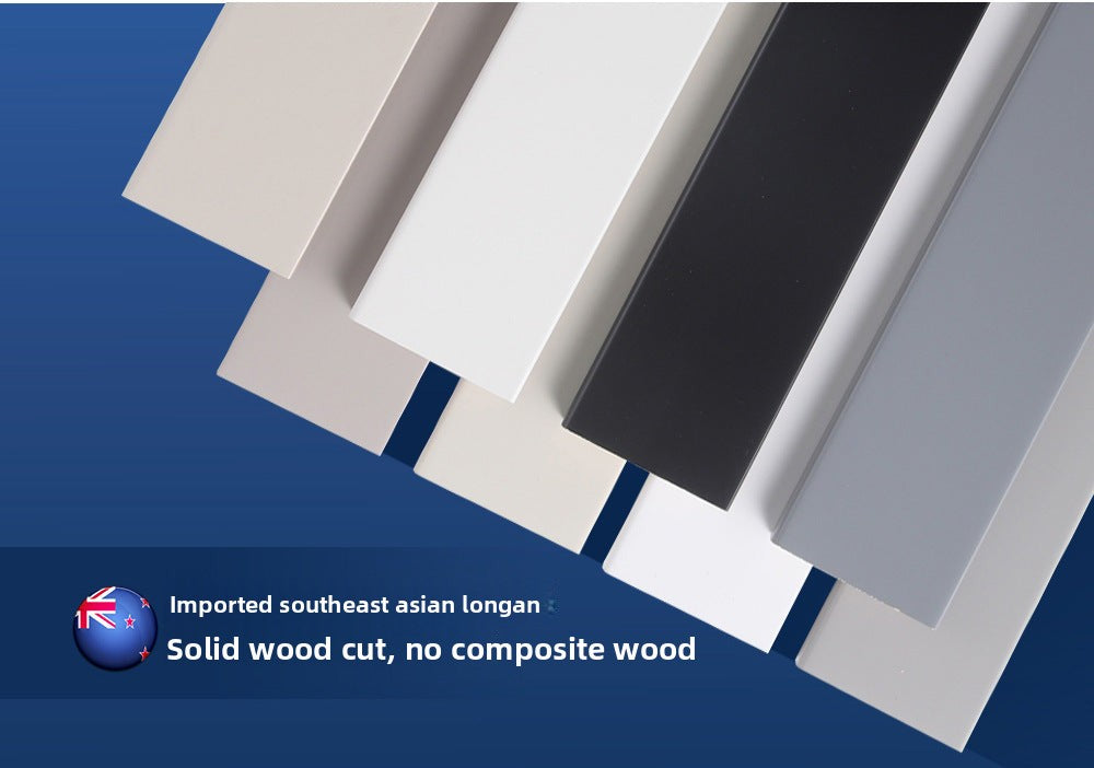 High-end ENF Taun skirting board in white and black, wooden skirting board, solid wood flat panel, ultra-narrow solid wood skirting board