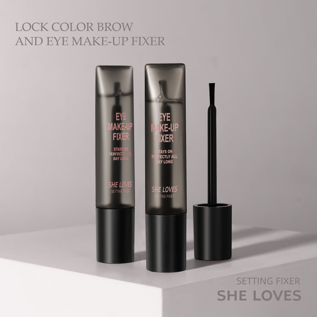 Eyebrow and Eye Makeup Raincoat Eyebrow Eyelash Eyeliner Long-lasting Setting Waterproof Fixing Liquid Transparent Eyebrow Eyelash Raincoat