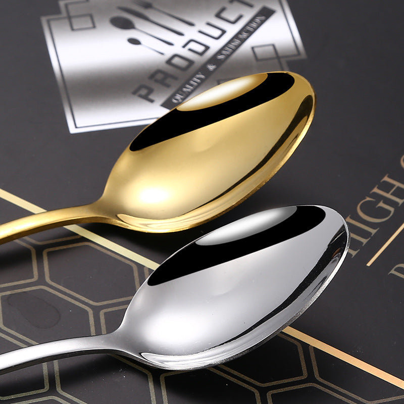 1010Stainless Steel Tableware Hotel Restaurant Knife Fork Spoon Set Western Steak Knife Fork24Set