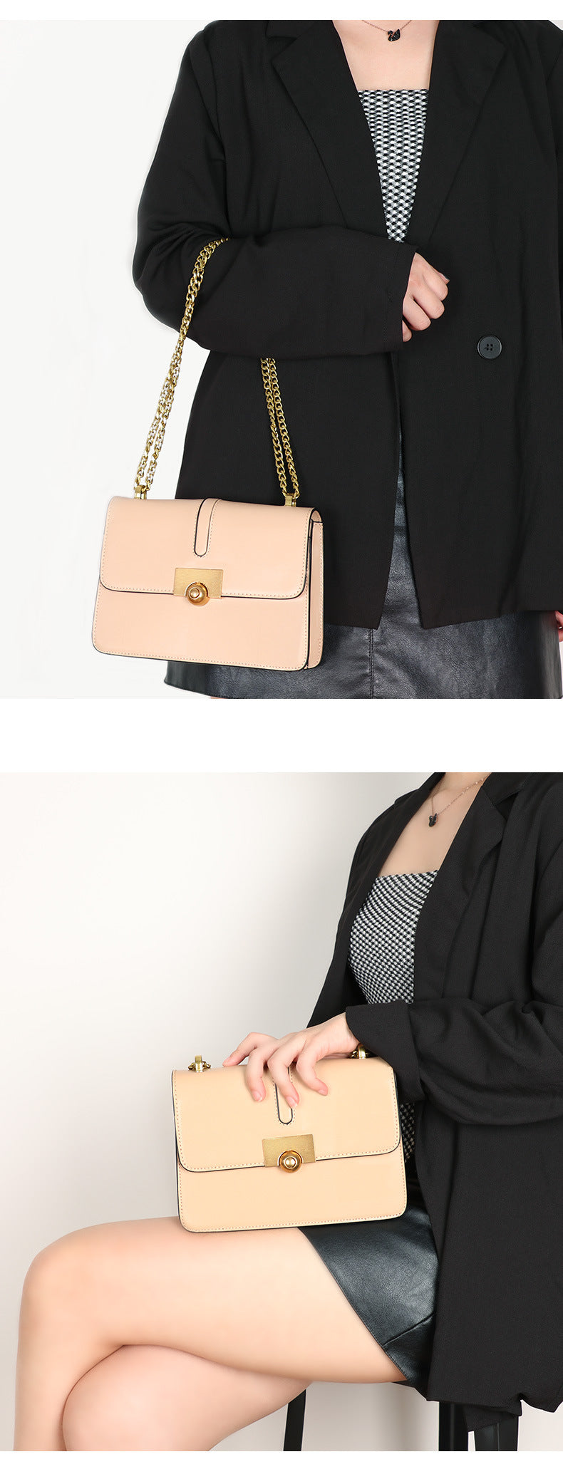 Niche Design Versatile Underarm Small Square Bag2024New Fashion Trendy Chain Shoulder Crossbody Bag for Women