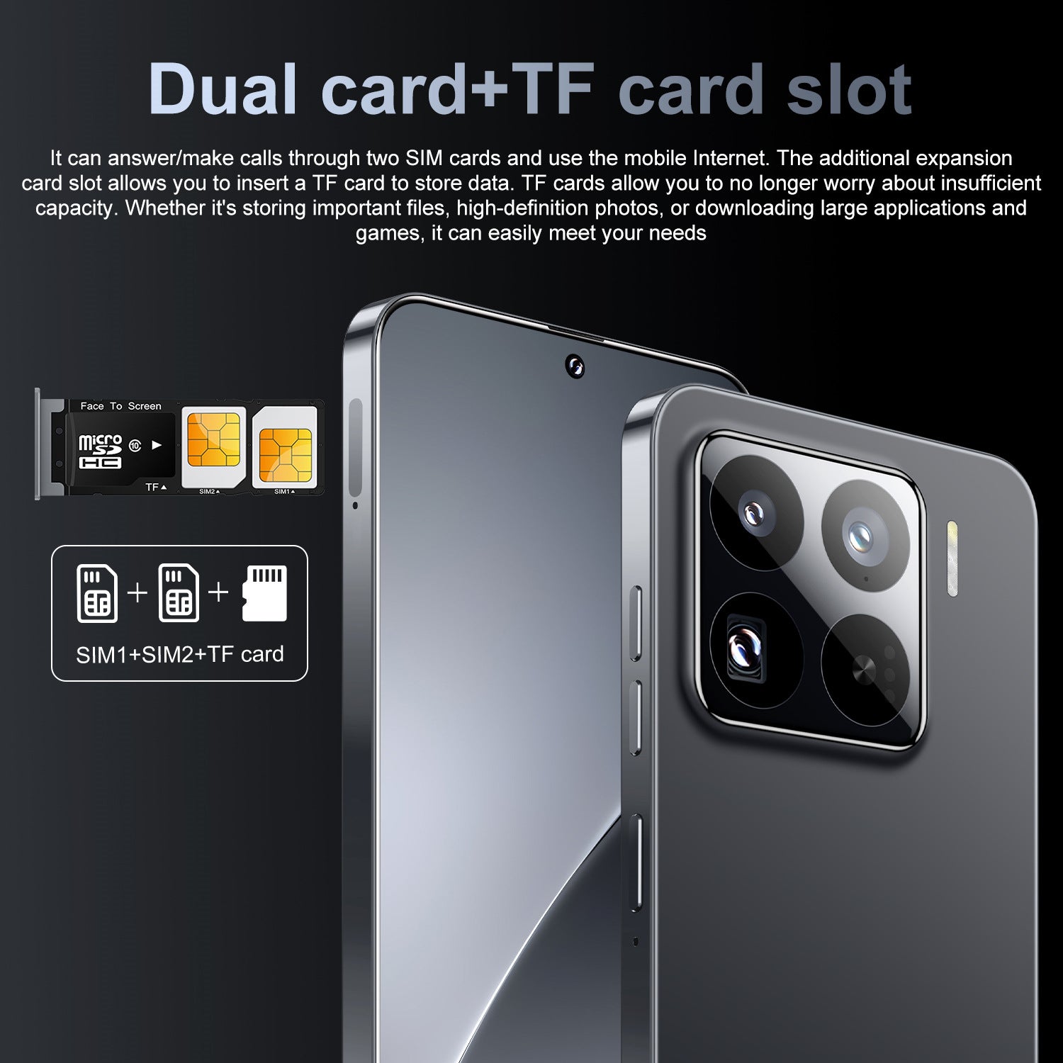Popular M15 Pro Android Smartphone16+1T Factory Direct Sales Mobile Phone Available