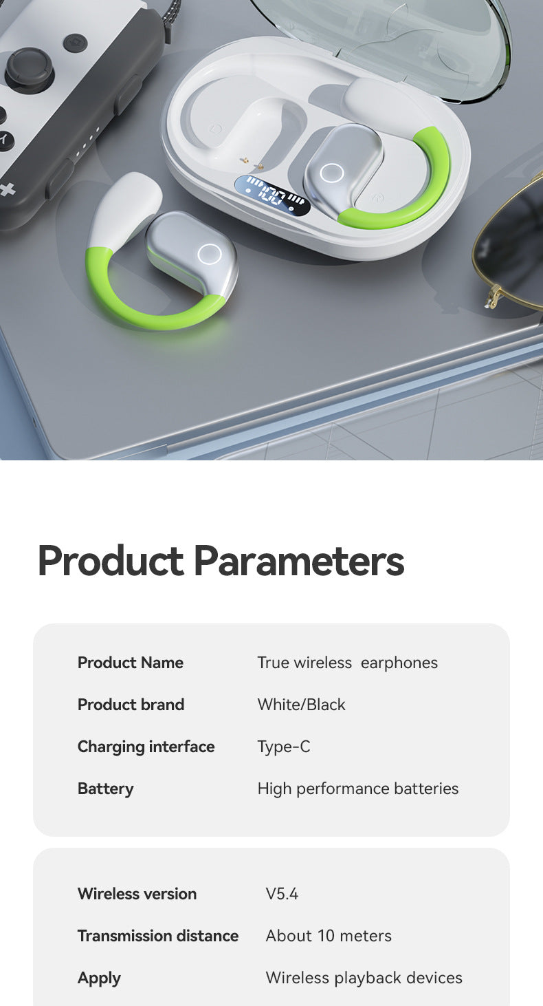 New M82Ear Hanging Type OWS Bluetooth Headset Wireless Running Sports Not Into Ear Noise Reduction Wireless Bluetooth Headset