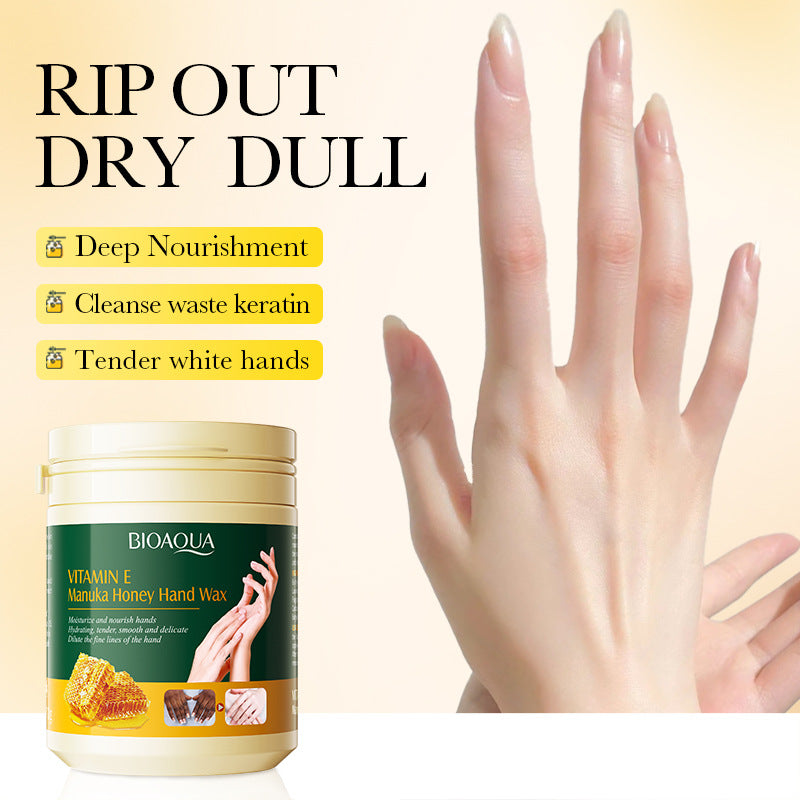 Honey Hand Wax170gBIOAOUA Vitamin E Moisturizing and Nourishing Hand Care Cross-Border Wholesale