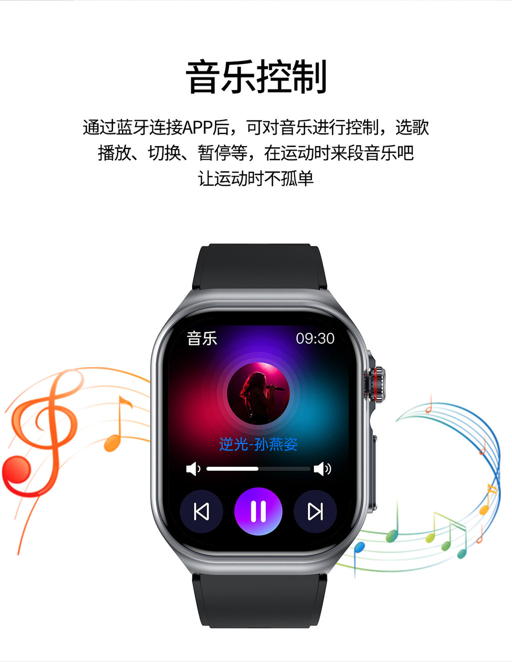 et585Smart Watch Blood Sugar Micro Physiotherapy Mood Fatigue Health Detection Bluetooth Call Smart Watch