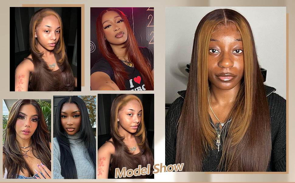 No Shedding No Tangle Straight Layers Lace Front Wig
