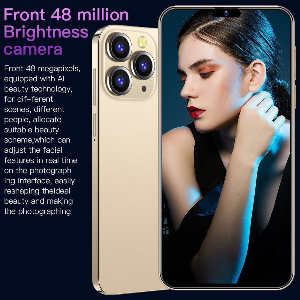 i14 ProMax Smartphone6.8Inch Full HD Screen3+64G Android4G Mobile Phone Factory In Stock Wholesale