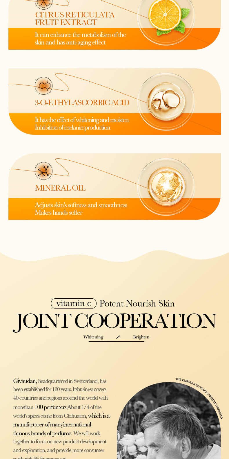 BIOAOUA Vitamin C Whitening and Brightening Hand Cream Anti-Cracking Moisturizing Whitening Hand Cream Wholesale