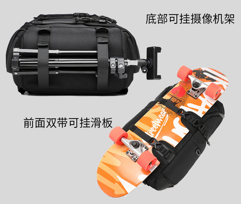 OZUKO Tactical Backpack Men's Computer Bag Waterproof Camouflage Large Capacity Outdoor Sports Cycling Commuting Backpack