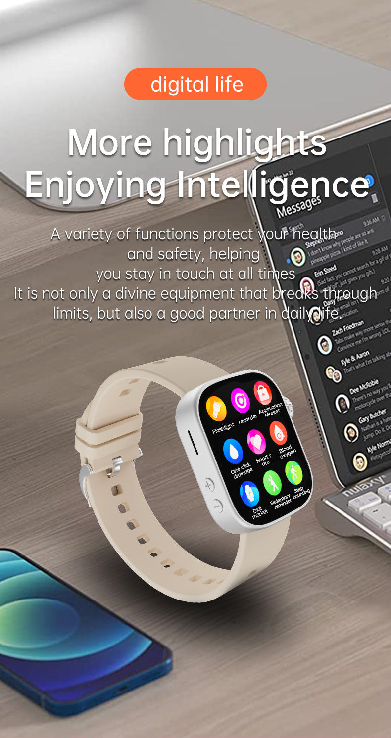 Harmonious Harmony MS10Smart Watch5G Plug-in Card Full Netcom Google Store APP Download Video Call Photo
