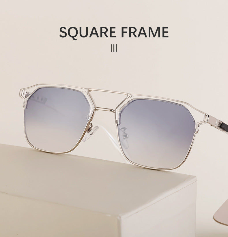 European and American Fashion Cat Eye Sunglasses for Men, Unique High-End Feel, Men's Driving Glasses Wholesale shades