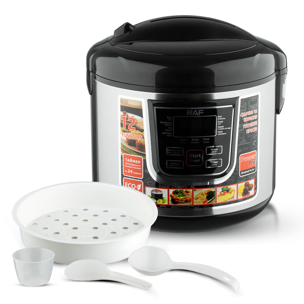 RAF European Standard Rice Cooker Smart6L Fully Automatic Health-Preserving Household Stainless Steel Rice Cooker Multi-Functional