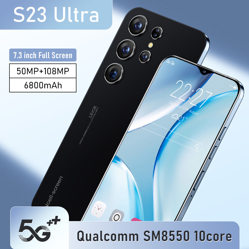 New S23Ultre Android7.3Large Screen Smart5G Mobile Phone16+1T Source Factory AliExpress TK