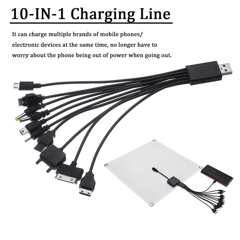 Solar panel lightweight portable semi-flexible solar panel DC Solar charger includes solar controller