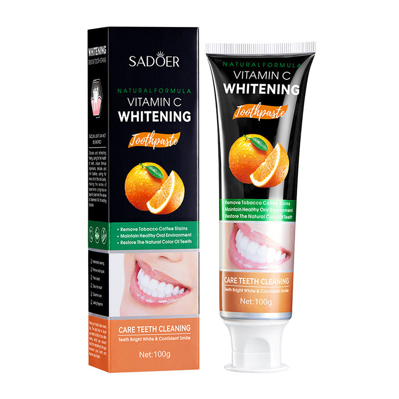 Toothpaste SADOER Vitamin C Coconut Oral Care Gum Protection  Wholesale Live Streaming
