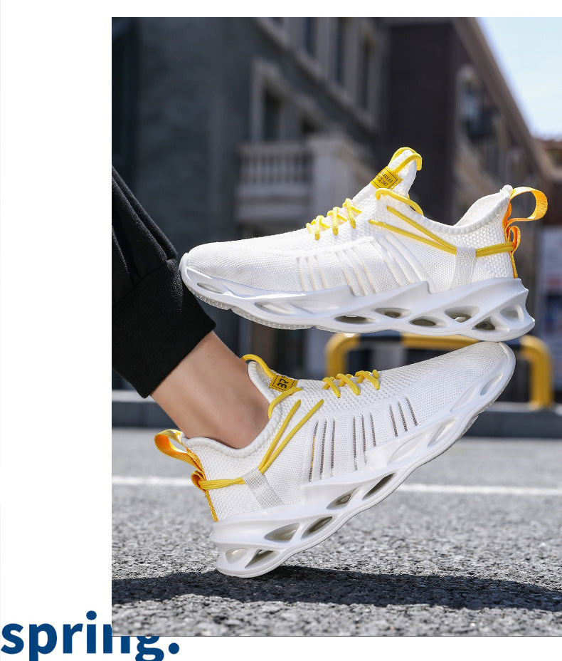Summer Youth Coconut Shoes for Middle and High School Students, Breathable Mesh Blade Edge, Wear-resistant, Non-slip Sports Running Shoes, Casual Trendy Shoes
