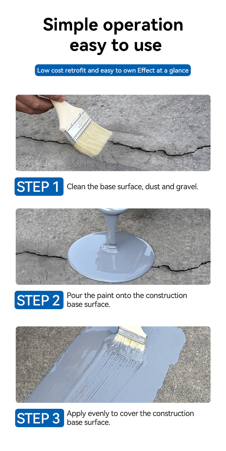 Quick-Drying Grout Sealant for Floor and Wall Gaps, Road, Flat House, and Roof Crack Waterproofing Sealant