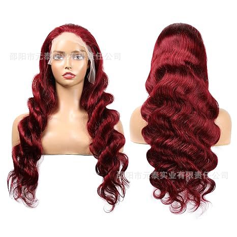 99J Burgundy Lace Front Wigs Body Wave 13x4 Synthetic wigs