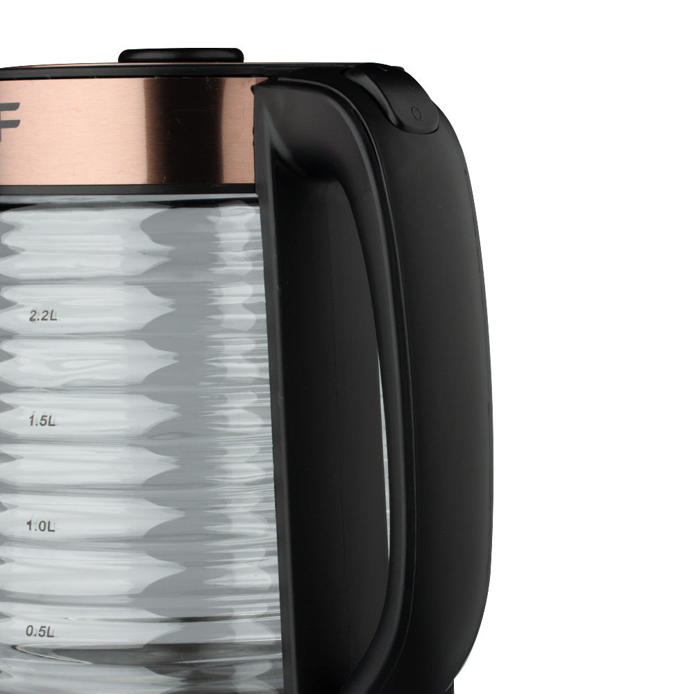 RAF European Standard Transparent Glass2.2L Electric Kettle Automatic Large Capacity Multi-Functional Kettle Overheat Protection