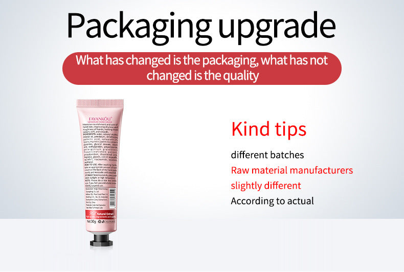 Plant and Fruit Hand Cream FAYANKOU Moisturizing Autumn and Winter Anti-Dry Crack Hand Cream  Foreign Trade Wholesale