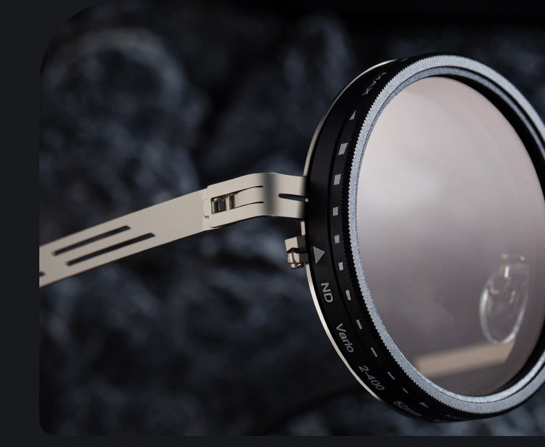 ND9Adjustable Light Reduction Sunglasses HD Polarized Fishing Sun Protection Sunglasses Manual Light Reduction Rotating Lens Glasses