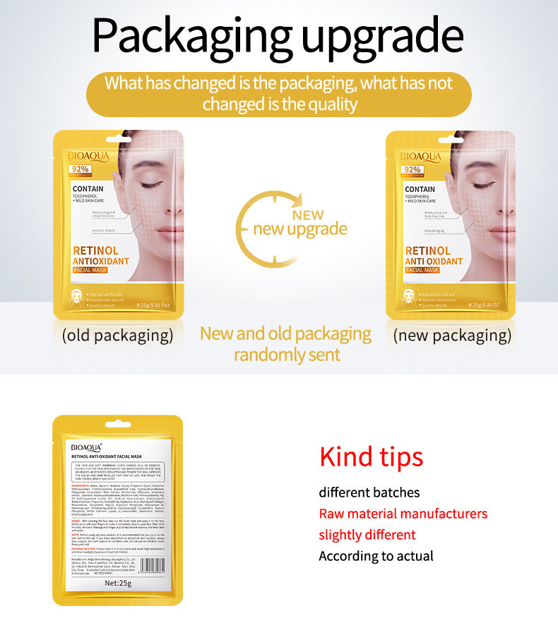 BIOAOUA Hyaluronic Acid Moisturizing Mask Moisturizing Brightening Hydrating Mask Skin Care Products Genuine Wholesale