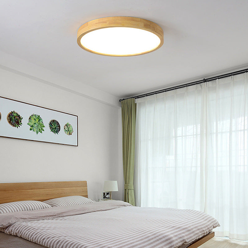 Solid Wood Bedroom Ceiling Light led Modern Simple Walnut Wood Room Lamp Creative Living Room Lamp Home Atmosphere Wholesale